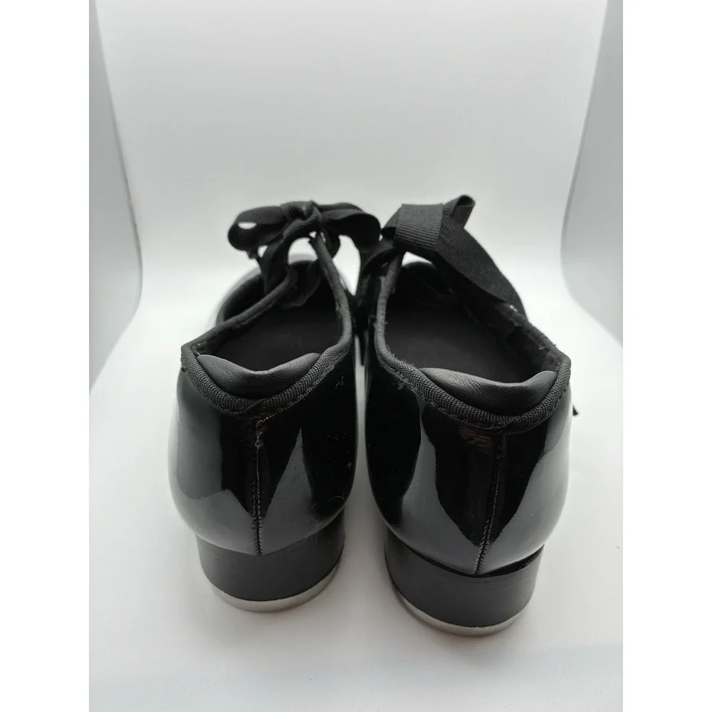 CAPEZIO  ~ JR. Tyette Tap Shoe ~ Adult ~ Size 8 M ~ Black Patent